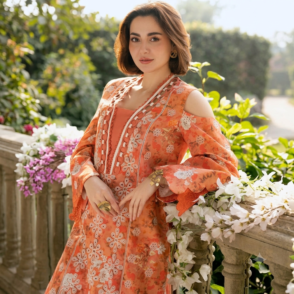 Women's 3 Pcs Unstitched