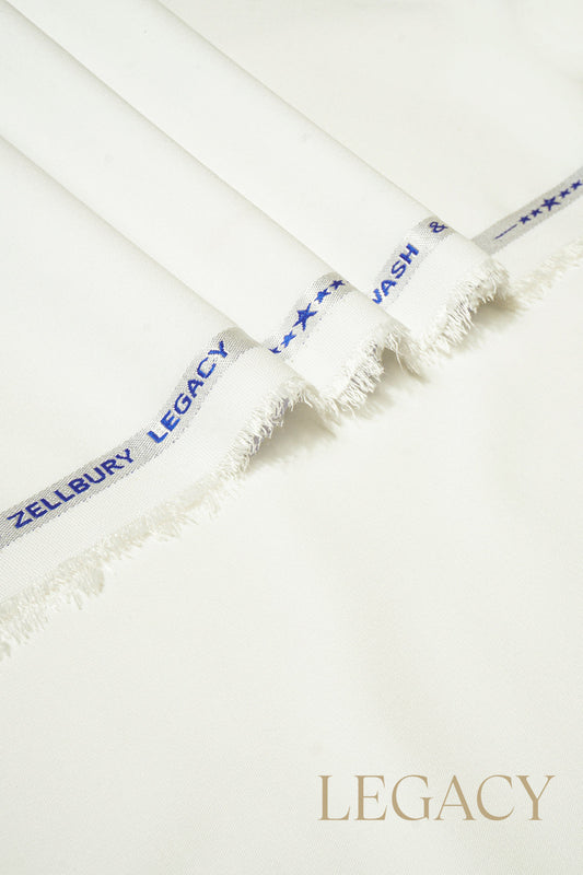 Legacy Premium Unstitched Men's Fabric – Off White